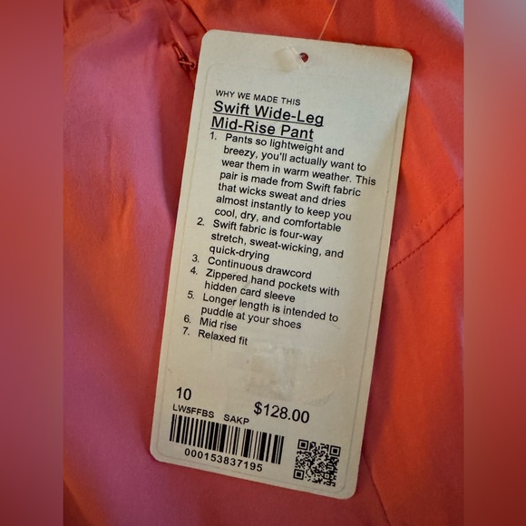 lululemon Swift Mid-Rise Wide-Leg Pant Size 10 - Picture 3 of 5